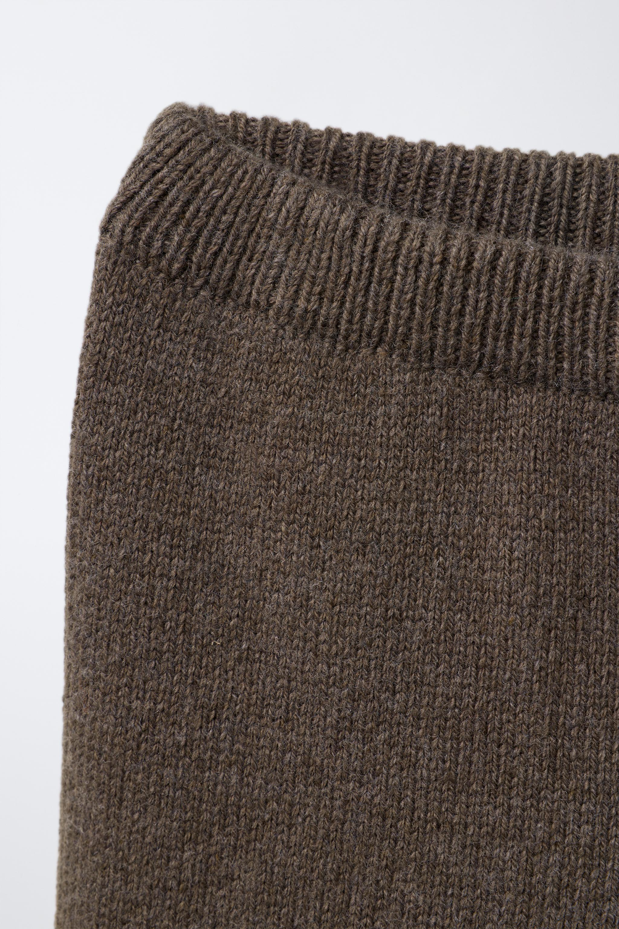 LACE TRIM KNIT CULOTTES